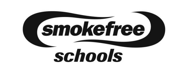 Smokefree schools logo in black