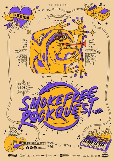 Poster advertising SmokefreeRockquest 2025